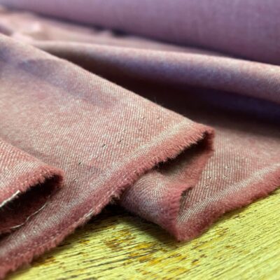 Sterling plain wine brushed cotton fabric