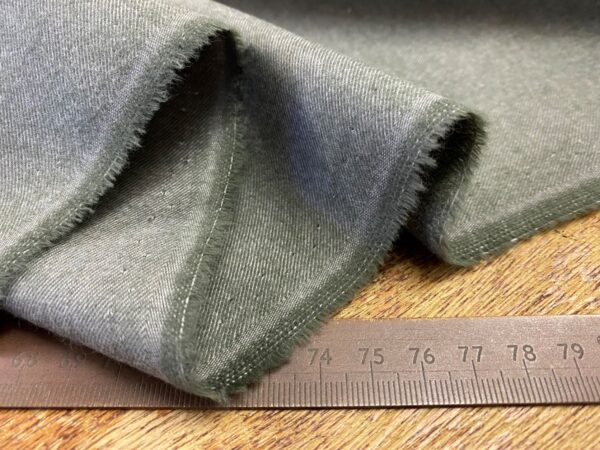 Sterling plain sage brushed cotton fabric