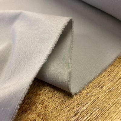 Jubilee silver stretch solid fabric