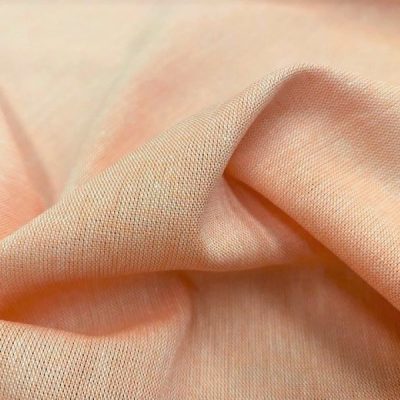 Chambray orange panama fabric