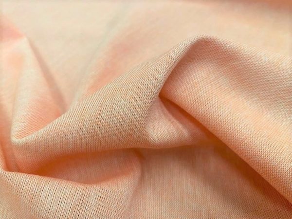Chambray orange panama fabric