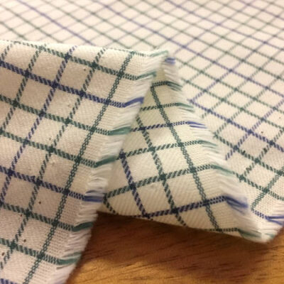 Fife 85 green brushed cotton