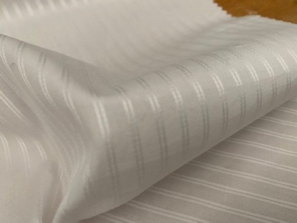 Tudor 103 white dobby fabric