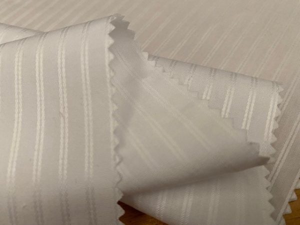 Tudor 103 white dobby fabric