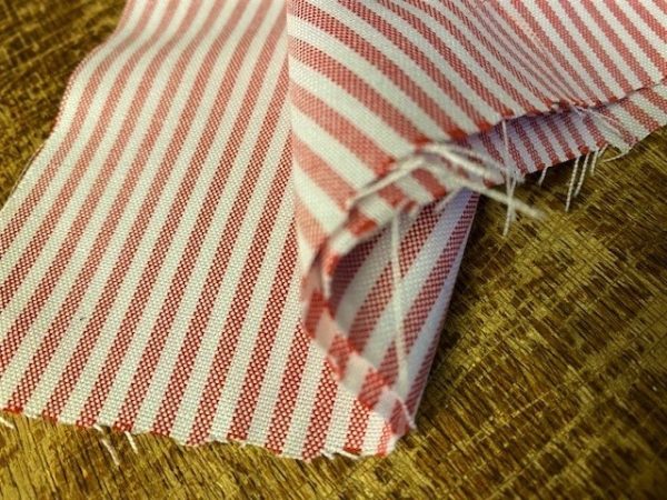 Oxford Bengal Red Striped Fabric