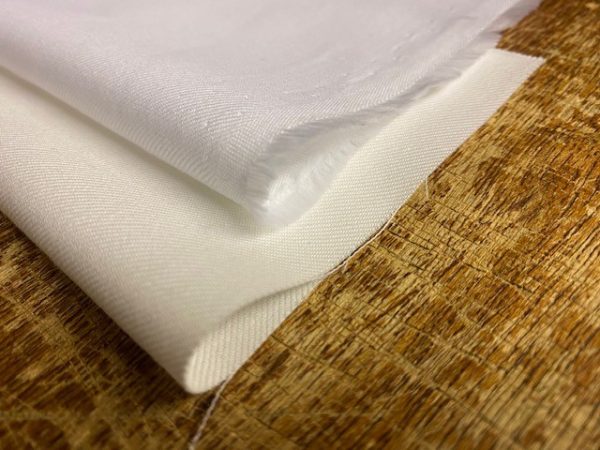 Rydal plain cream brushed cotton fabric