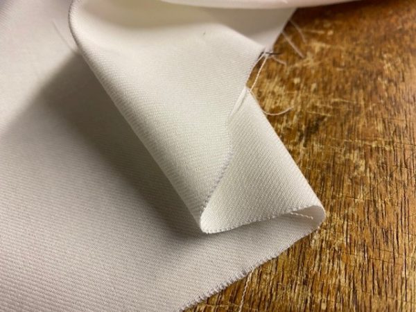 Rydal plain cream brushed cotton fabric