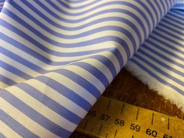 King AP Blue Striped Fabric