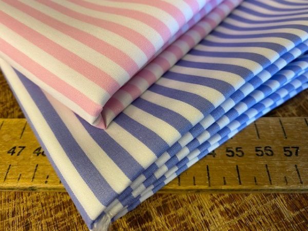 King AP Pink Striped Fabric