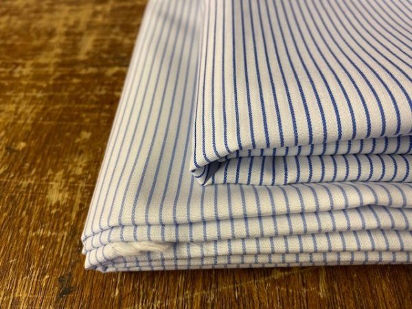 King AT Navy Striped Fabric