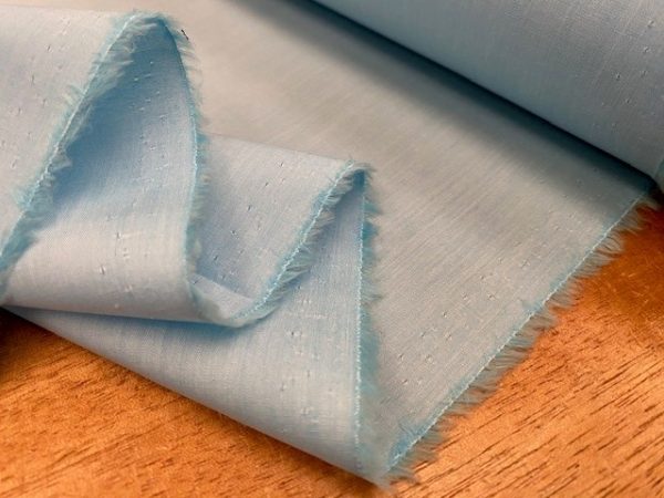 Zephyr plain aqua solid fabric