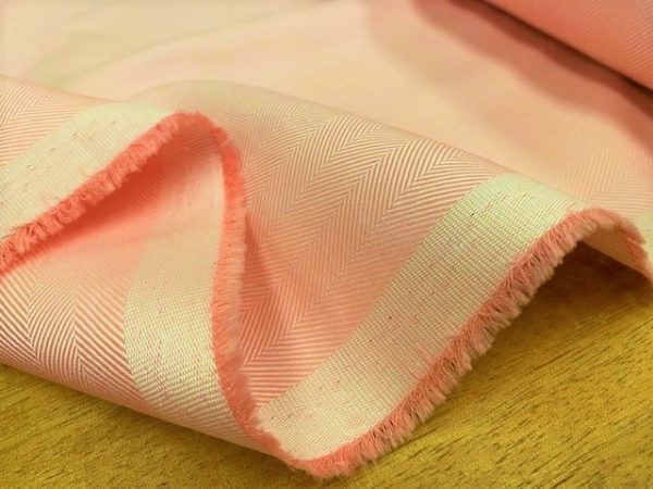 Balmoral 230 bright pink herringbone fabric