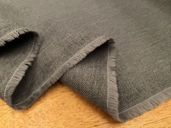 Fife plain grey brushed cotton melange fabric | Buy Online | Acorn ...