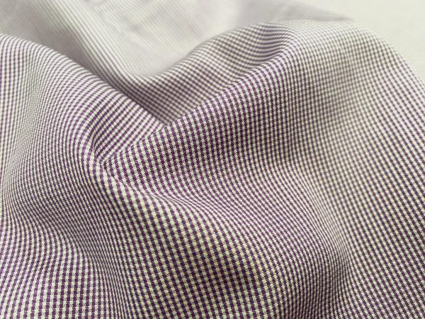 King AC8 Purple Checked Fabric