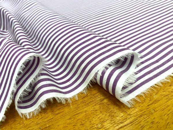 King BB Purple Striped Fabric