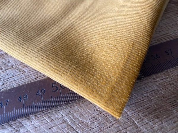 Haworth gold babycord fabric