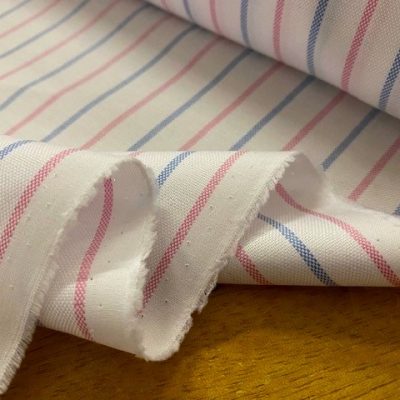 Pinpoint 10 pink check fabric