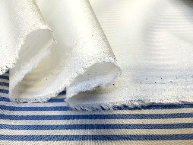 Windermere 2/120's white solid fabric