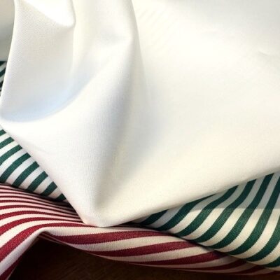 Windermere 2/120’s white solid fabric
