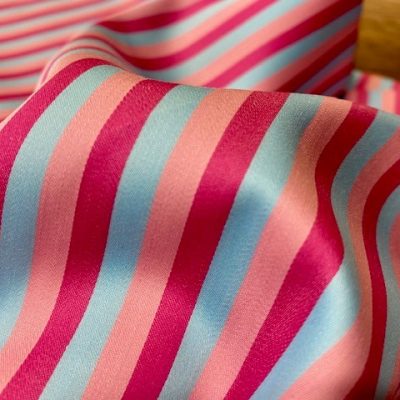 Count 46 pink and blue satin stripe