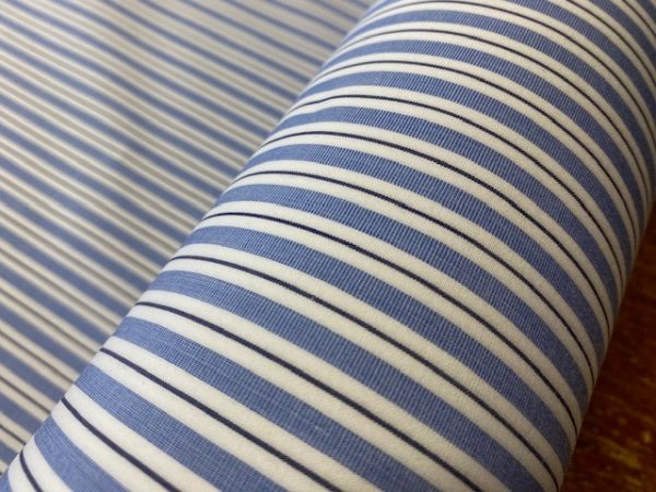 60″ Regent NH blue striped fabric