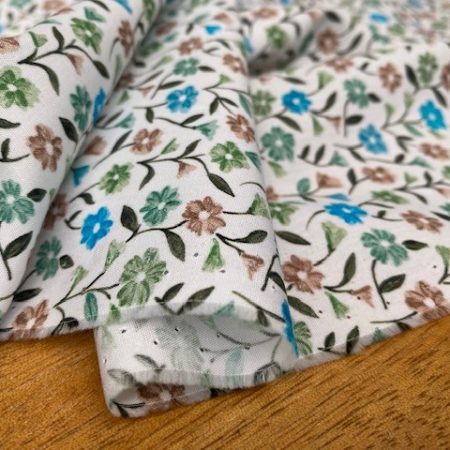 Hampton 425 green floral print fabric