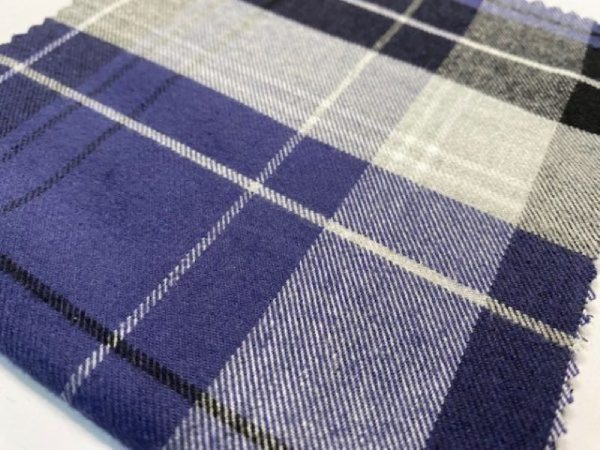 Woodland bluebell brushed cotton