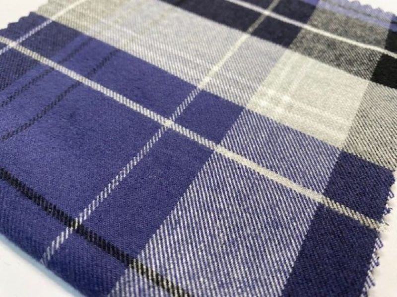 Woodland bluebell brushed cotton