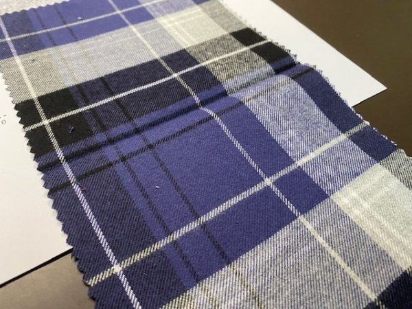 Woodland bluebell brushed cotton