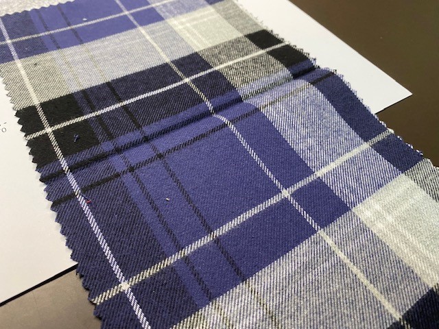Woodland bluebell brushed cotton