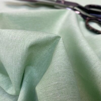 Chambray lime panama fabric