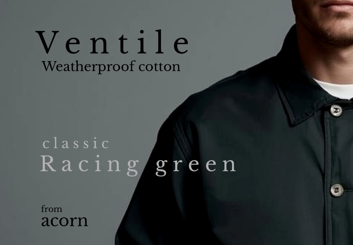 Snowdon British racing green ventile fabric