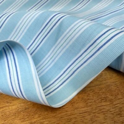 Hampton 25 blue striped fabric