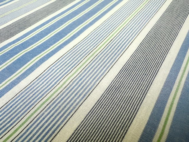 Hampton 11 blue striped fabric