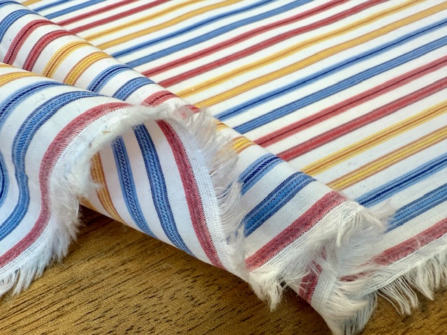 Hampton 29 red striped fabric