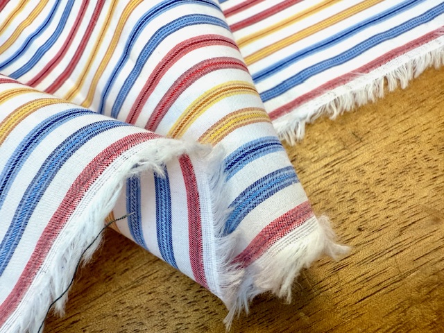 Hampton 29 red striped fabric