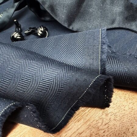 Balmoral 200 black herringbone