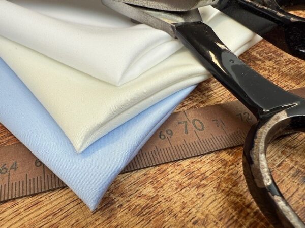 Lakeside ecru non iron sateen fabric
