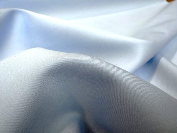 Lakeside sky non iron sateen fabric