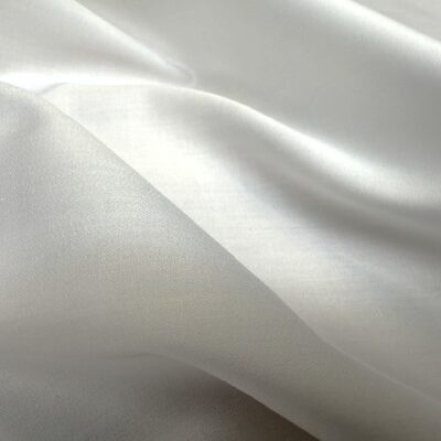 Lakeside white non iron sateen fabric