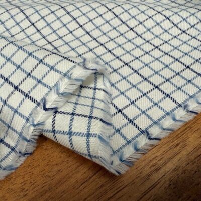 Fife 85 blue brushed cotton