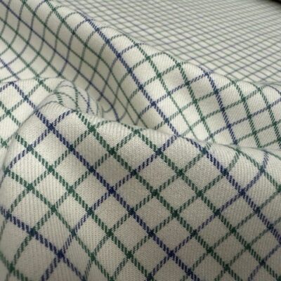 Fife 85 green brushed cotton