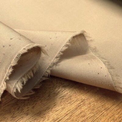 Nelson plain beige cotton poplin