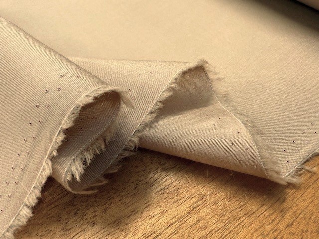 Nelson plain beige cotton poplin