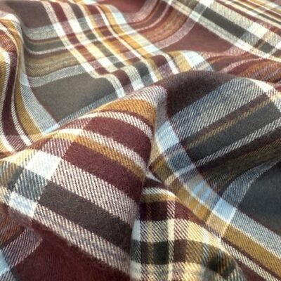 Sterling 14 Claret brushed cotton