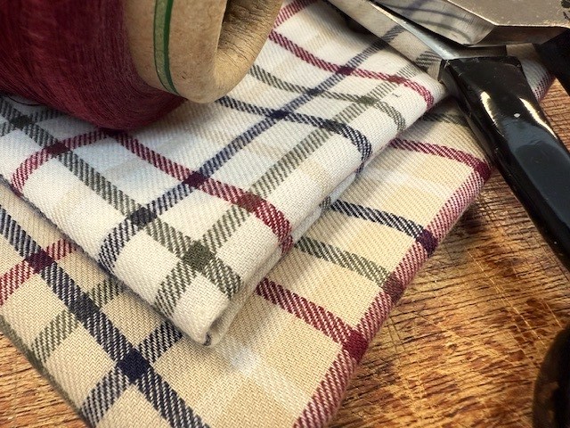 Fife 67 wine brushed cotton