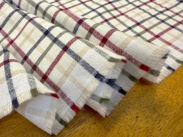 Fife 67 wine brushed cotton