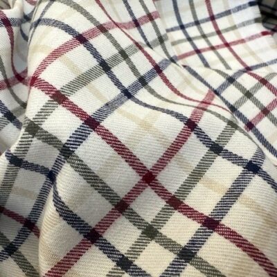 Fife 67 wine brushed cotton