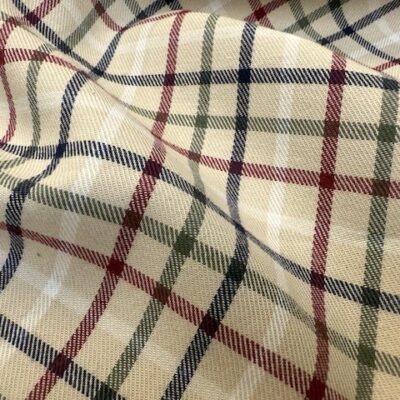 Fife 68 wine brushed cotton