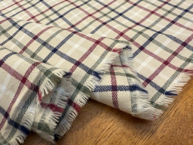 Fife 68 wine brushed cotton